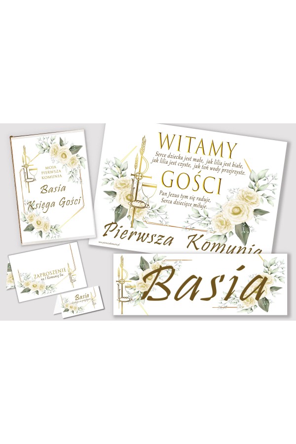 Ensemble de communion décoratif personnalisé - Gracja - obraz 1
