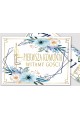 Personalized decorative communion set - Blue Watercolor - obraz 3