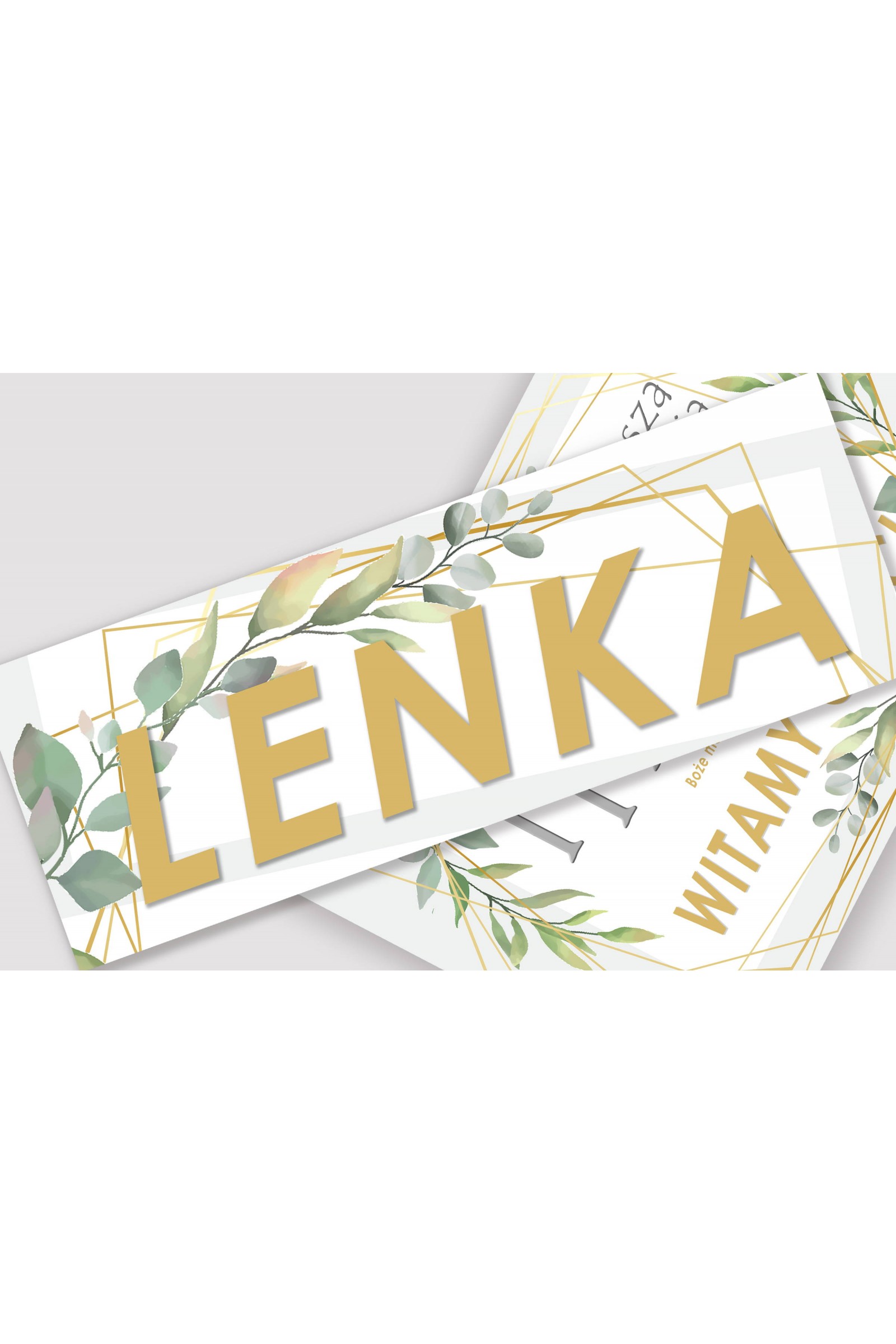 Personalized decorative communion set - Misty morning - obraz 2