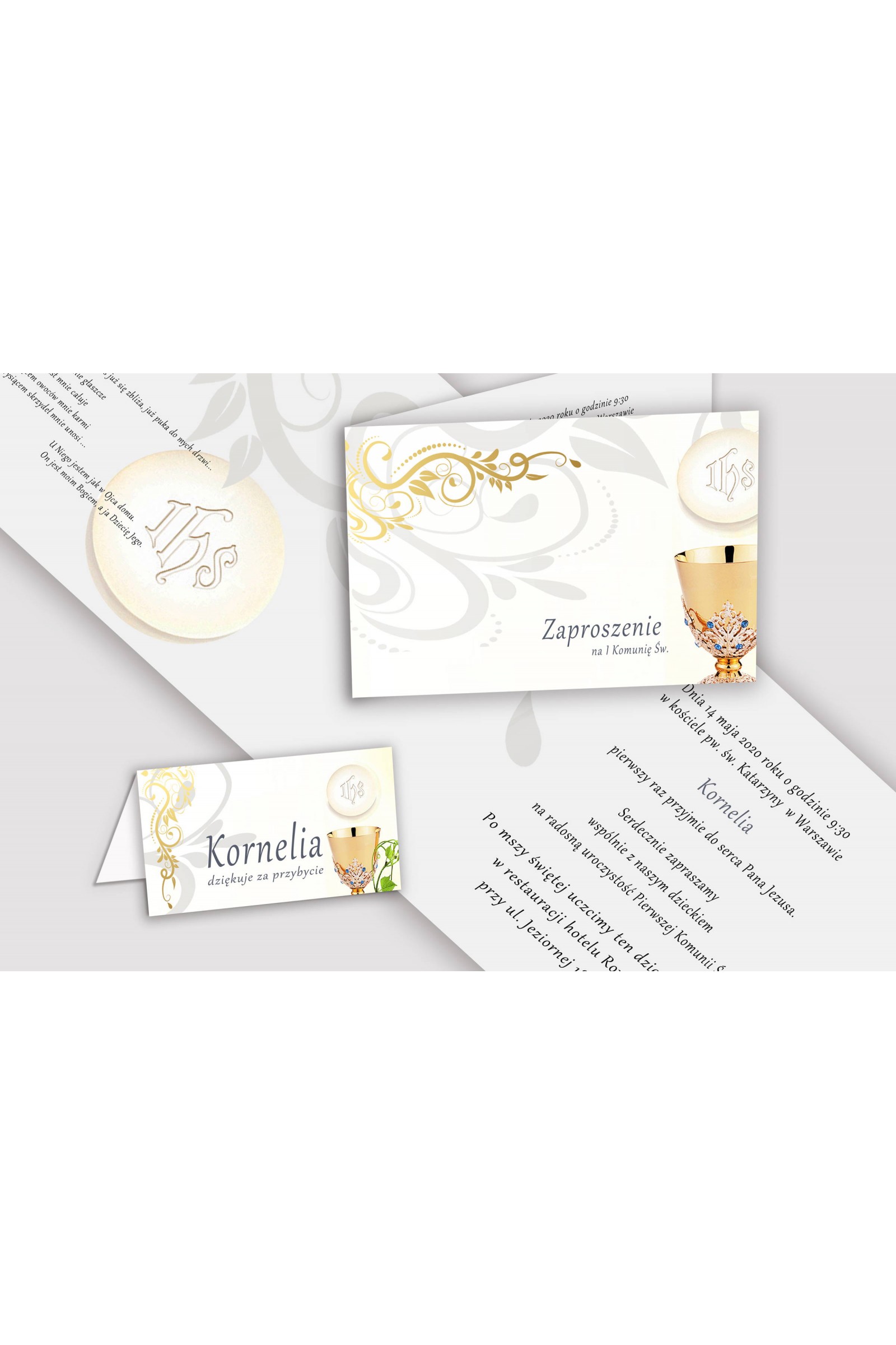 Personalized decorative communion set - Chalice - obraz 5