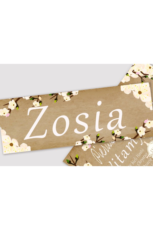 Ensemble de communion décoratif personnalisé - Verger sur parchemin - obraz 2