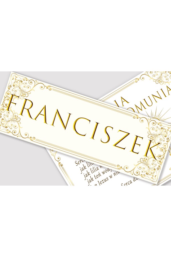 Personalized communion poster with name - Royal Gold Personalized communion poster with name - Royal Gold - obraz 1