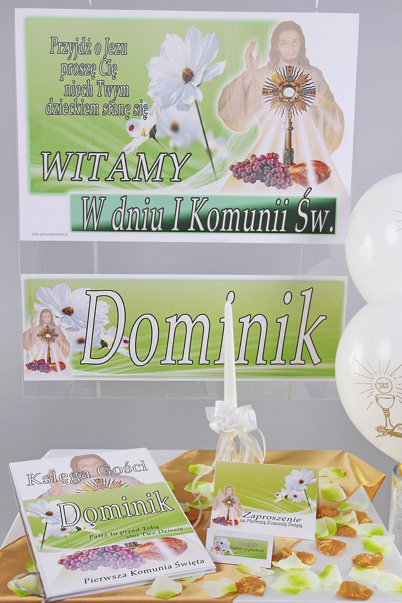 Personalized communion poster with a name - Blavatsky Personalized communion poster with a name - Blavatsky - obraz 1