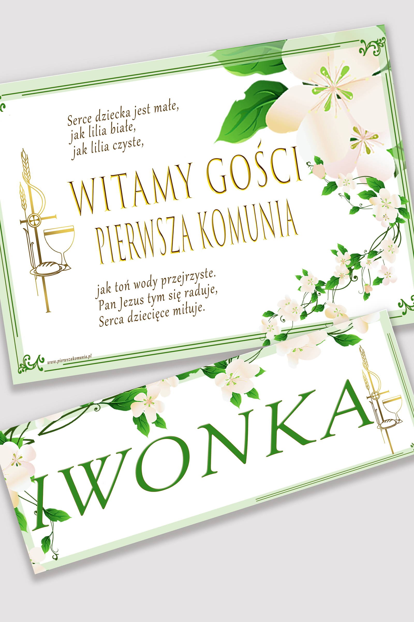 Affiche de communion personnalisée avec nom - Fraîcheur du matin Affiche de communion personnalisée avec nom - Fraîcheur du matin - obraz 0