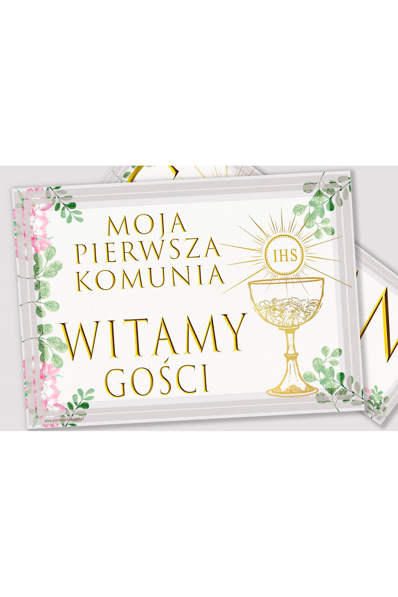 Affiche de communion personnalisée avec nom - Violettes Aquarelle Affiche de communion personnalisée avec nom - Violettes Aquarelle - obraz 2