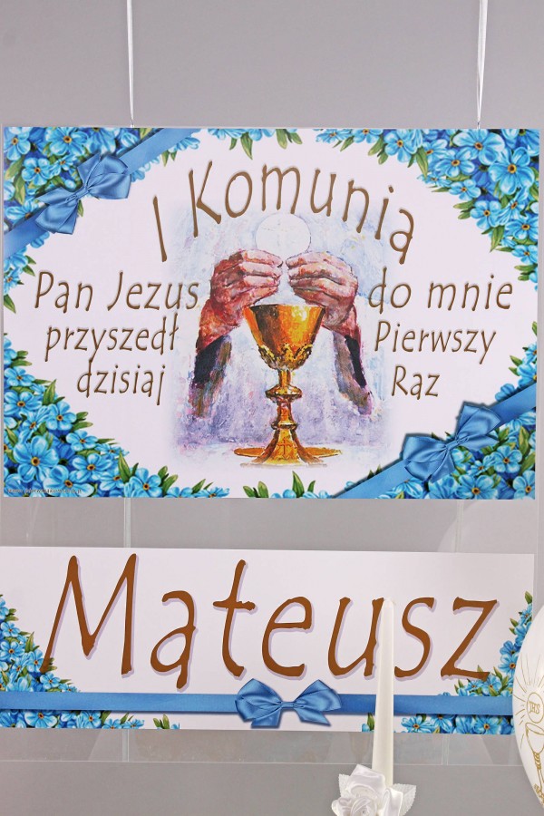 Affiche de communion personnalisée avec un nom - Inoubliable. Affiche de communion personnalisée avec un nom - Inoubliable. - obraz 0