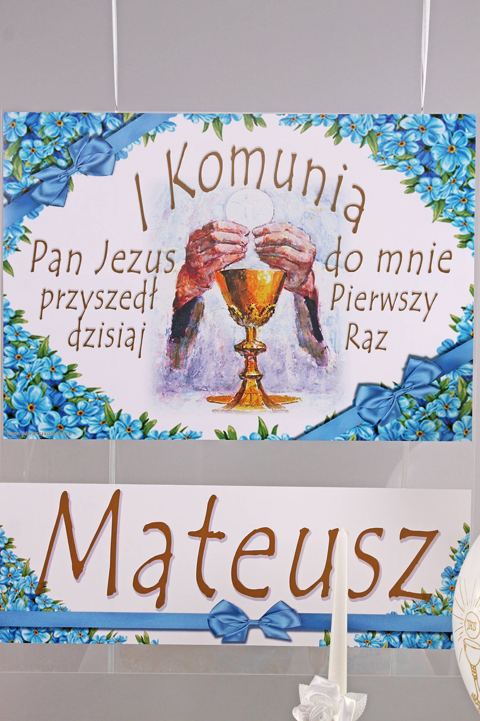 Affiche de communion personnalisée avec un nom - Inoubliable. Affiche de communion personnalisée avec un nom - Inoubliable. - obraz 0