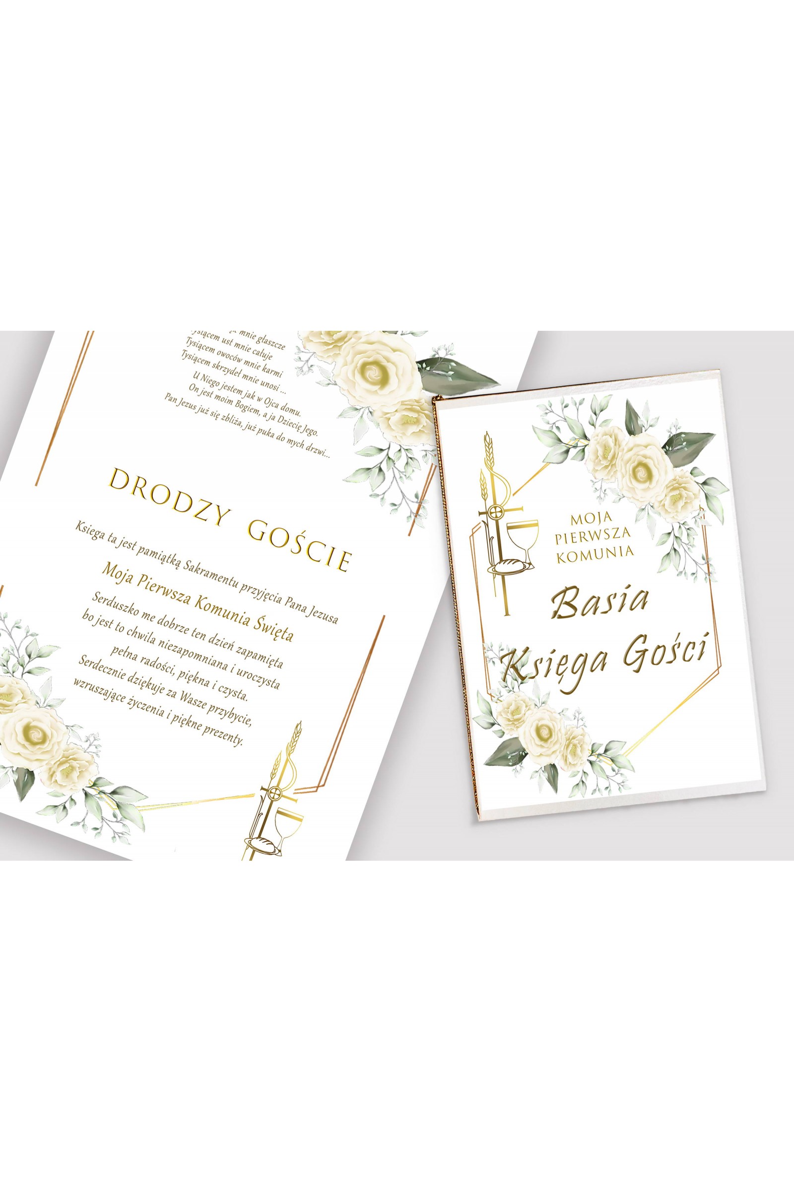 Livre-souvenir de communion personnalisé - Gracja Livre-souvenir de communion personnalisé - Gracja - obraz 1