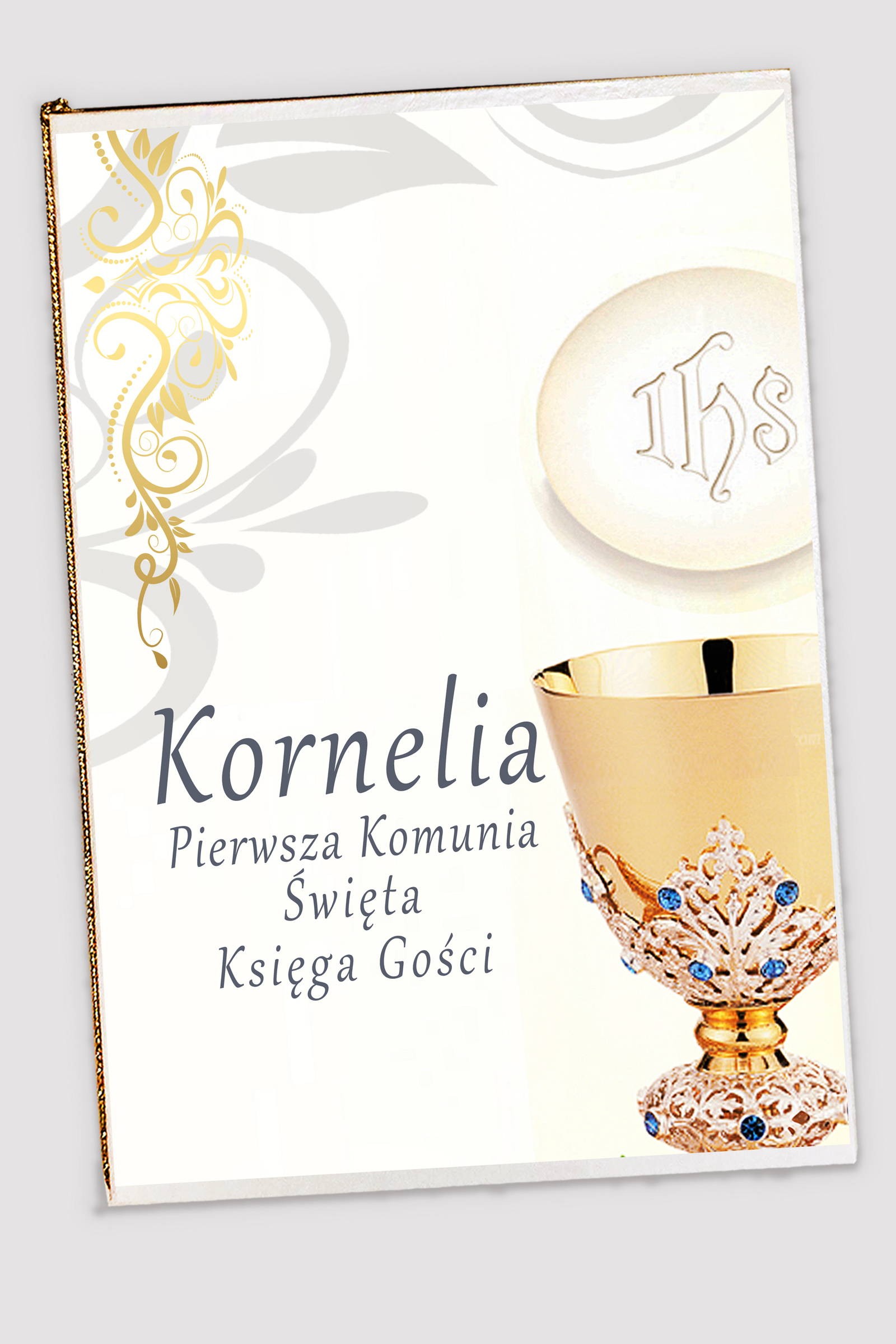 Livre du souvenir de communion personnalisé - Calice - obraz 0