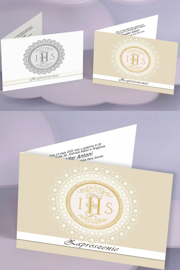 Invitations de communion populaires personnalisées - Host 2 (a,d) Invitations de communion populaires personnalisées - Host 2 (a,d) - obraz 0