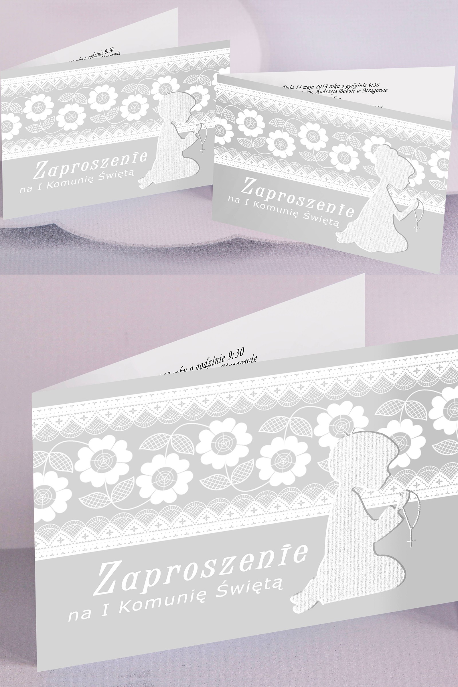 Invitations de communion personnalisées populaires - Enfants (1,2) Invitations de communion personnalisées populaires - Enfants (1,2) - obraz 0