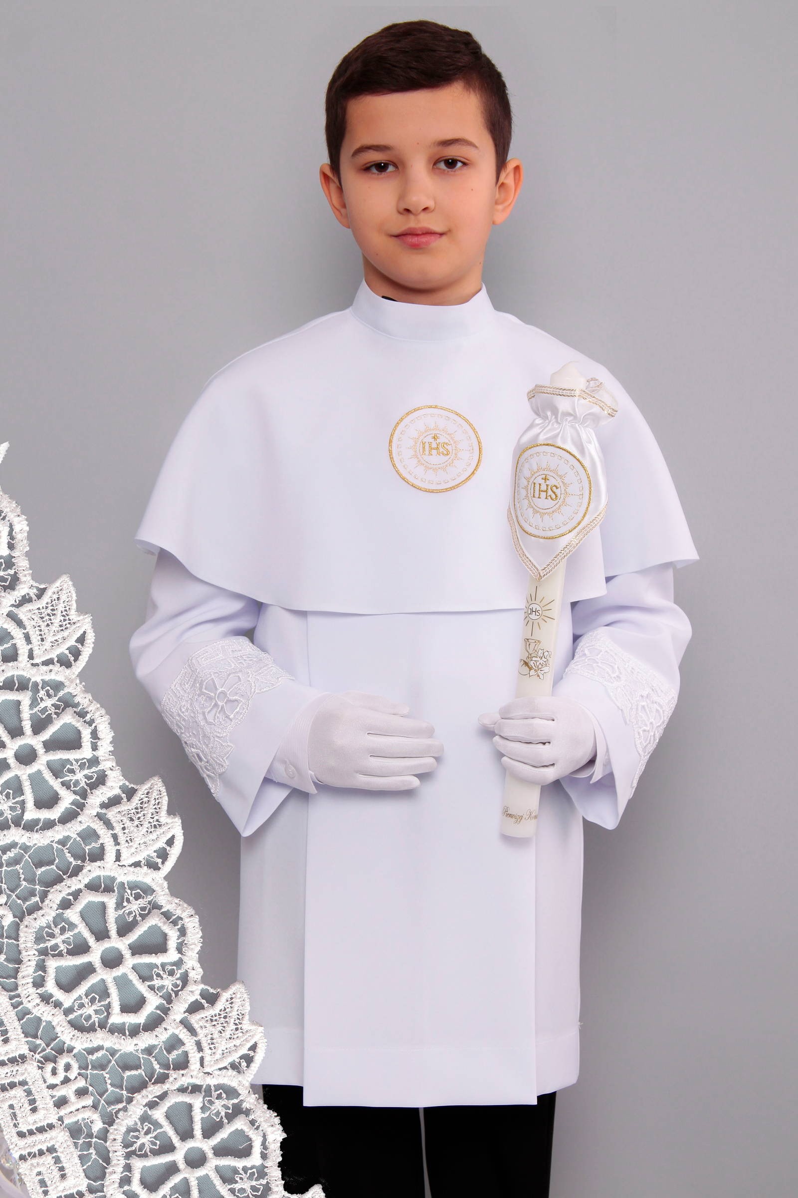 Aube de communion avec guipure 3g/UK-AK1 - obraz 0