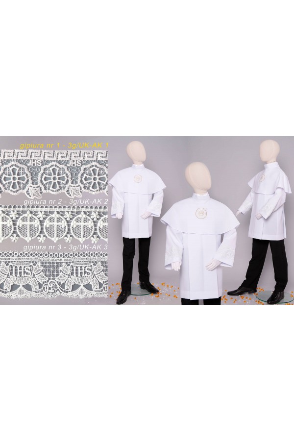 Aube de communion avec guipure 3g/UK-AK1 - obraz 3