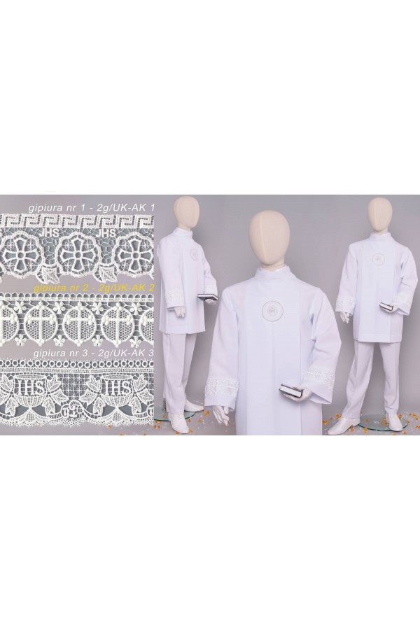 Aube de communion avec guipure 2g/UK-AK2 - obraz 3