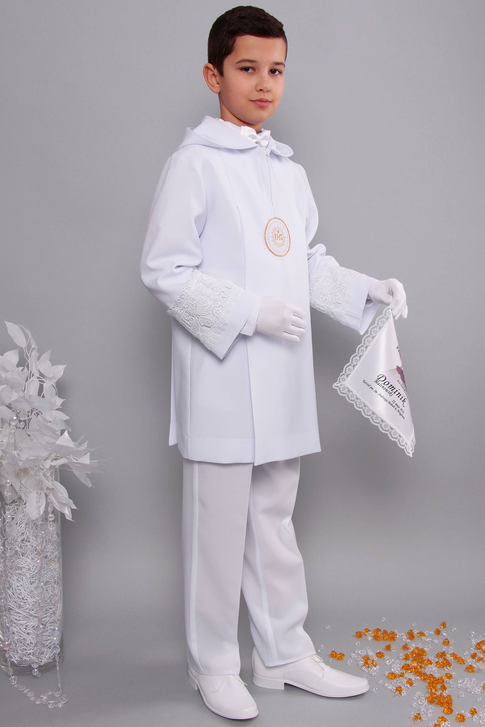 Aube de Communion avec guipure 2kg/UK-AK3 - obraz 2