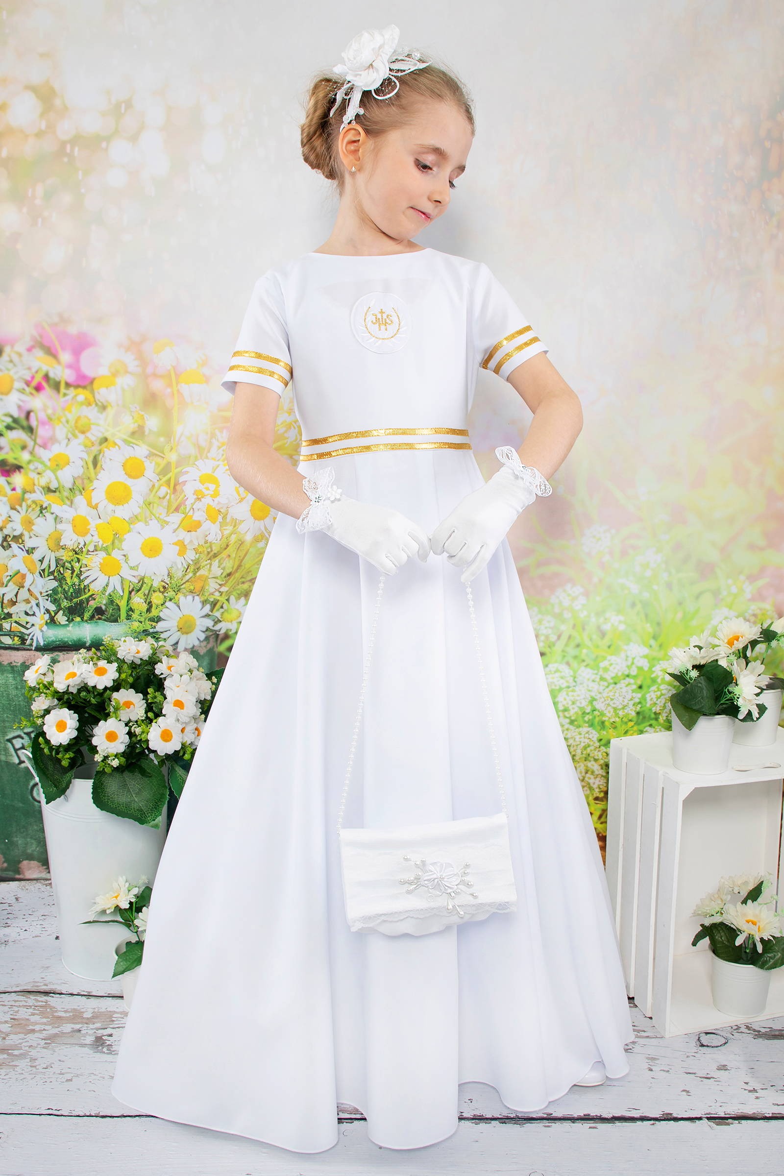 Classic Communion Dress 10/UK-SK - obraz 0