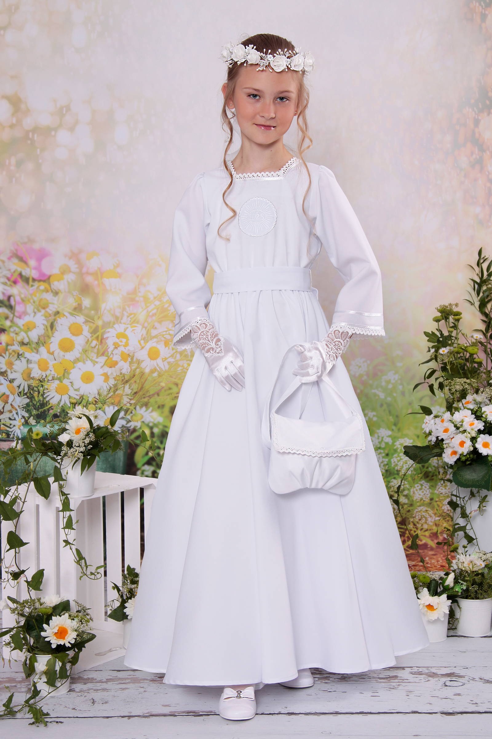 Robe de communion classique 9/UK-SK - obraz 0