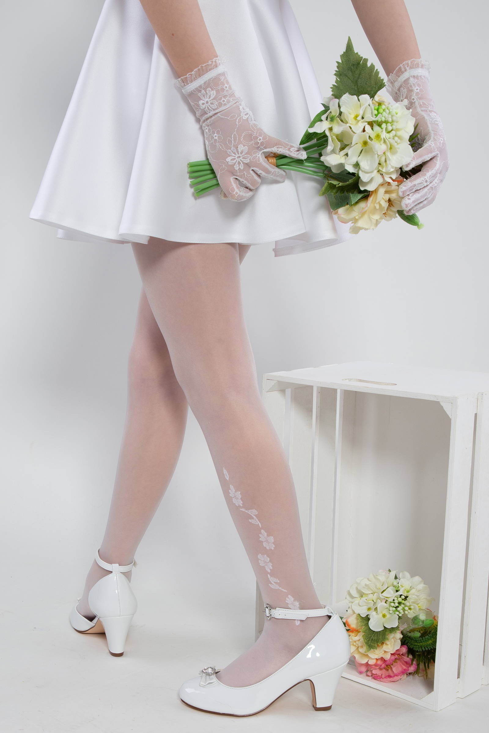 Collants de communion élégants - Motif Alicia 2 Collants de communion élégants - Motif Alicia 2 - obraz 6
