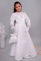 Satin communion dress 1/UK-ST - obraz 4