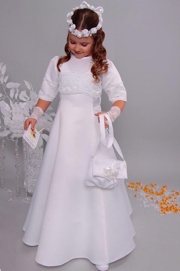 Robe de communion en satin 2/UK-ST - obraz 2