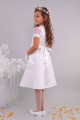 Satin communion dress 7/UK-ST - obraz 2