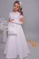 Satin communion dress 6a/UK-ST - obraz 2