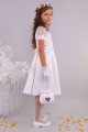 Satin communion dress 7/UK-ST - obraz 3