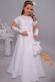 Satin communion dress 6a/UK-ST - obraz 4