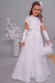 Satin communion dress 6a/UK-ST - obraz 3