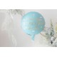 Communion balloon blue gold letters - obraz 1