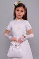 Satin communion dress 8a/UK-ST - obraz 1