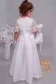 Satin communion dress 4/UK-ST - obraz 5