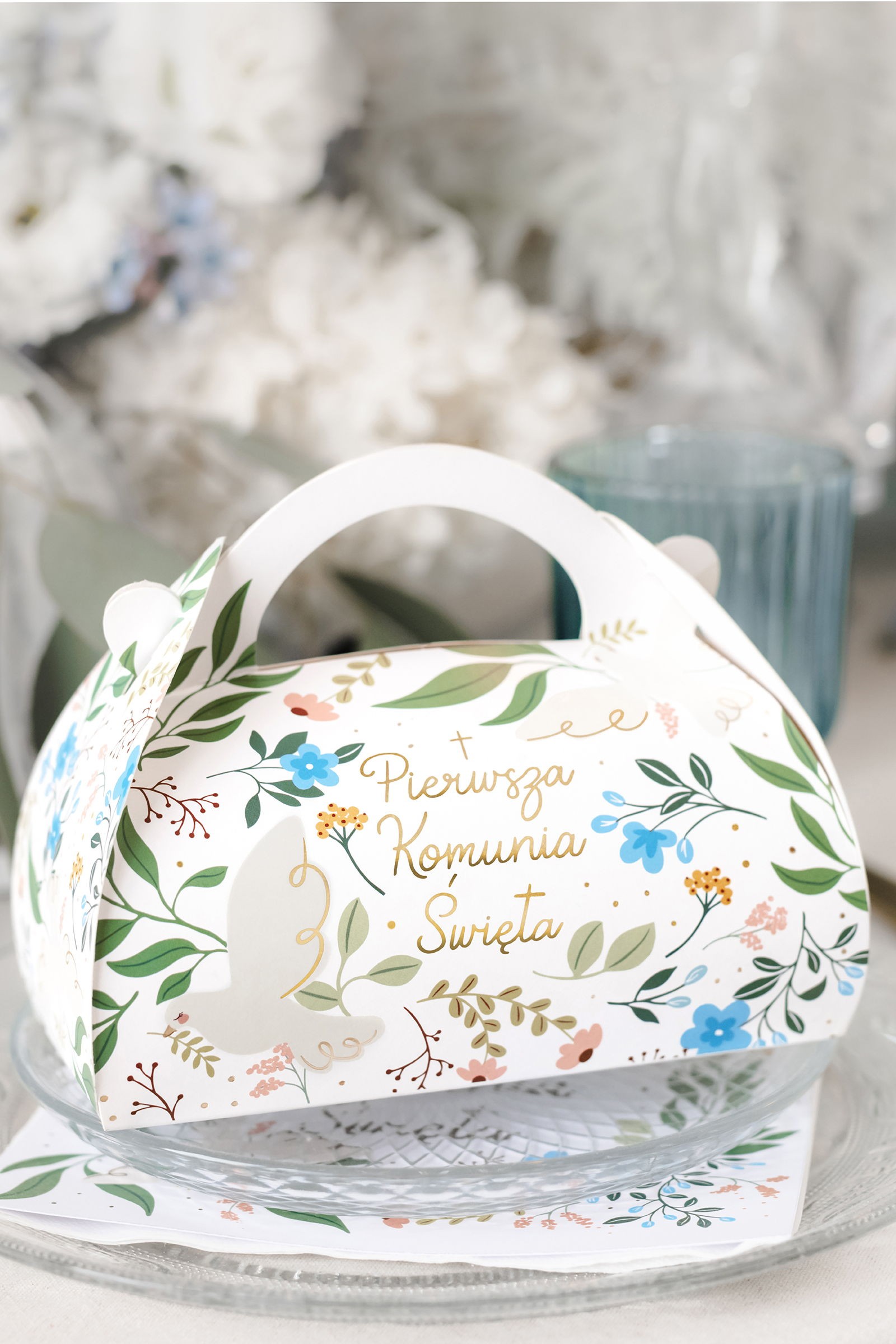 Boîte à gâteau de communion Printemps - obraz 0