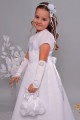 Satin communion dress 6a/UK-ST - obraz 5