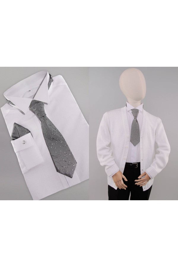 Communion necktie UK-KRgr graphite - obraz 1