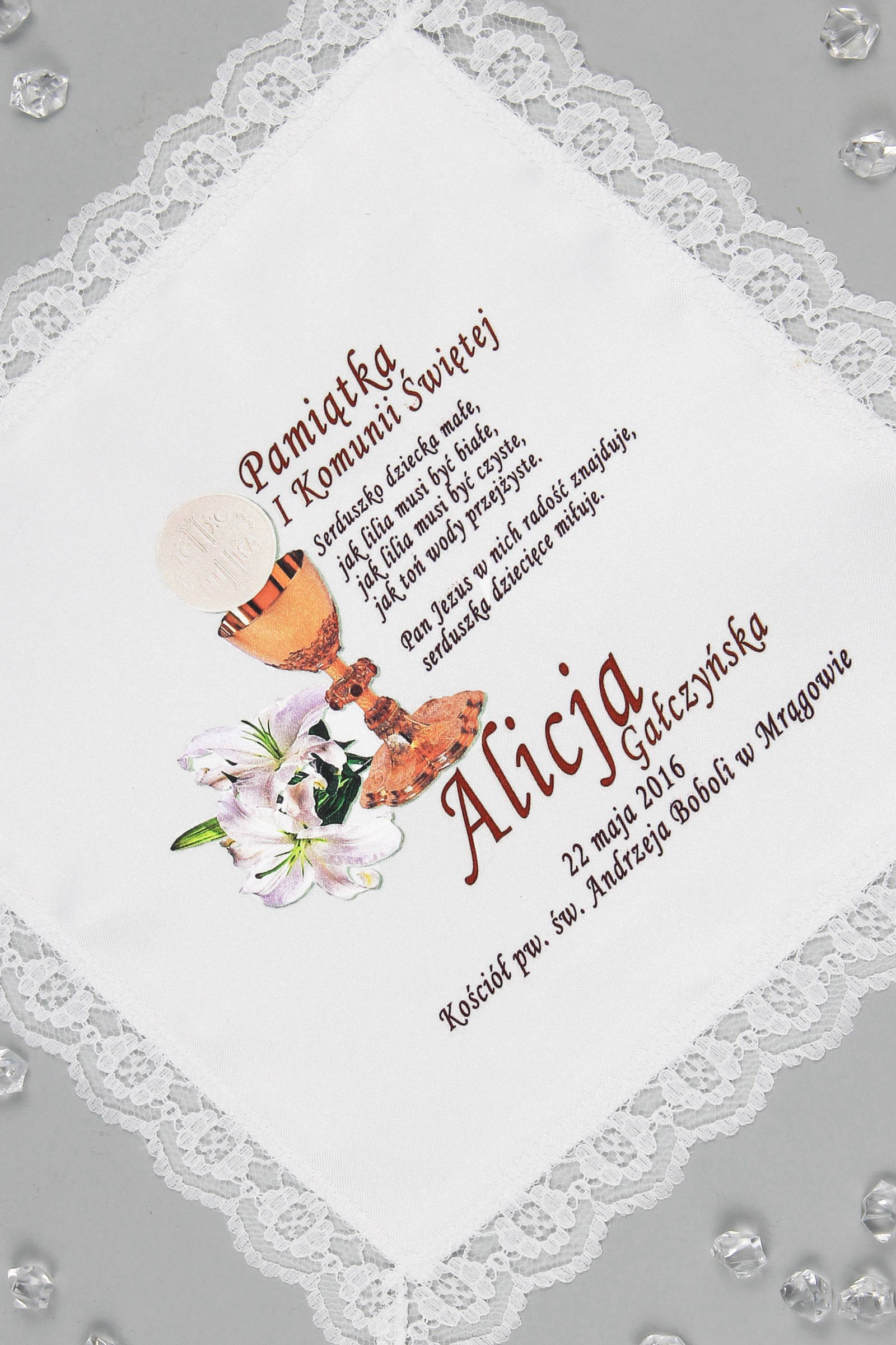 Mouchoir de communion avec graphique personnalisé UK-CHGI 6 Mouchoir de communion avec graphique personnalisé UK-CHGI 6 - obraz 0