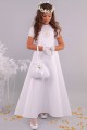 Satin communion dress 8/UK-ST - obraz 1