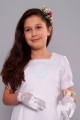 Robe de communion en satin 9/UK-ST - obraz 1