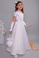 Satin communion dress 8a/UK-ST - obraz 3