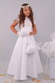 Satin communion dress 8/UK-ST - obraz 2