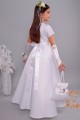 Satin communion dress 8a/UK-ST - obraz 4