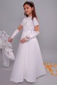 Satin communion dress 8a/UK-ST - obraz 5