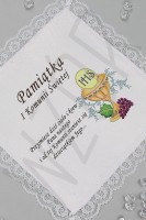 Communion handkerchiefs with graphics - Communion commemorative handkerchiefs - Devotional - FirstCommunionStore.com