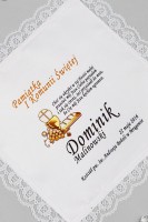 Communion handkerchiefs with graphics personalized - Communion commemorative handkerchiefs - Devotional - FirstCommunionStore.com